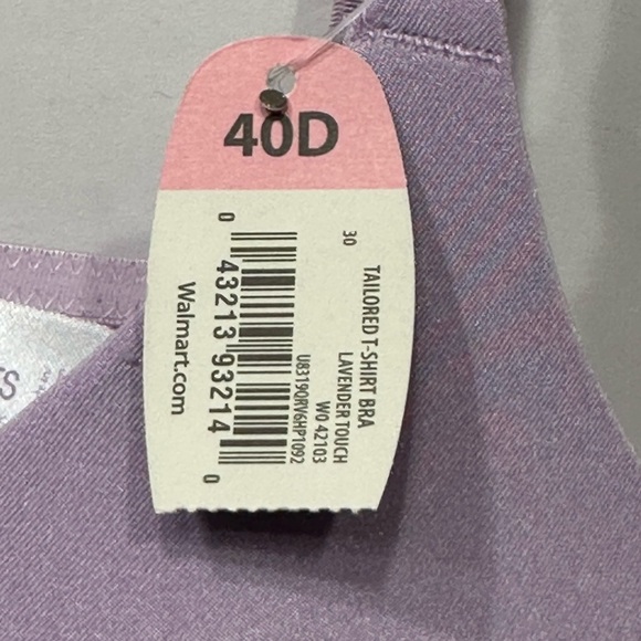 Secret Treasures Women's 40D Underwire T Shirt Lavender Bra Lightly Padded, NWT - Picture 7 of 10